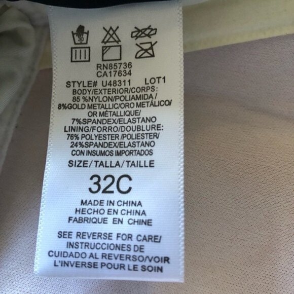 COCO reef one piece swimsuit halter tie metal swirls shirred side spacedye NWT - Picture 7 of 11